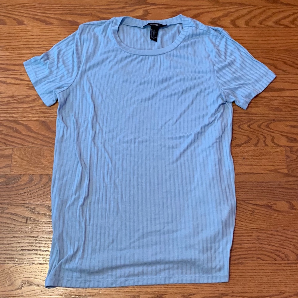 Light Blue Forever 21 T-shirt